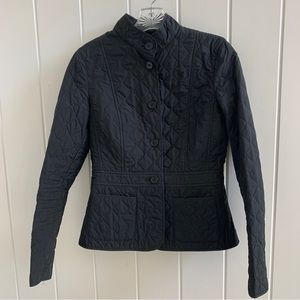 Max Mara Weekend Black Quilted Cropped Jacket - Size 8